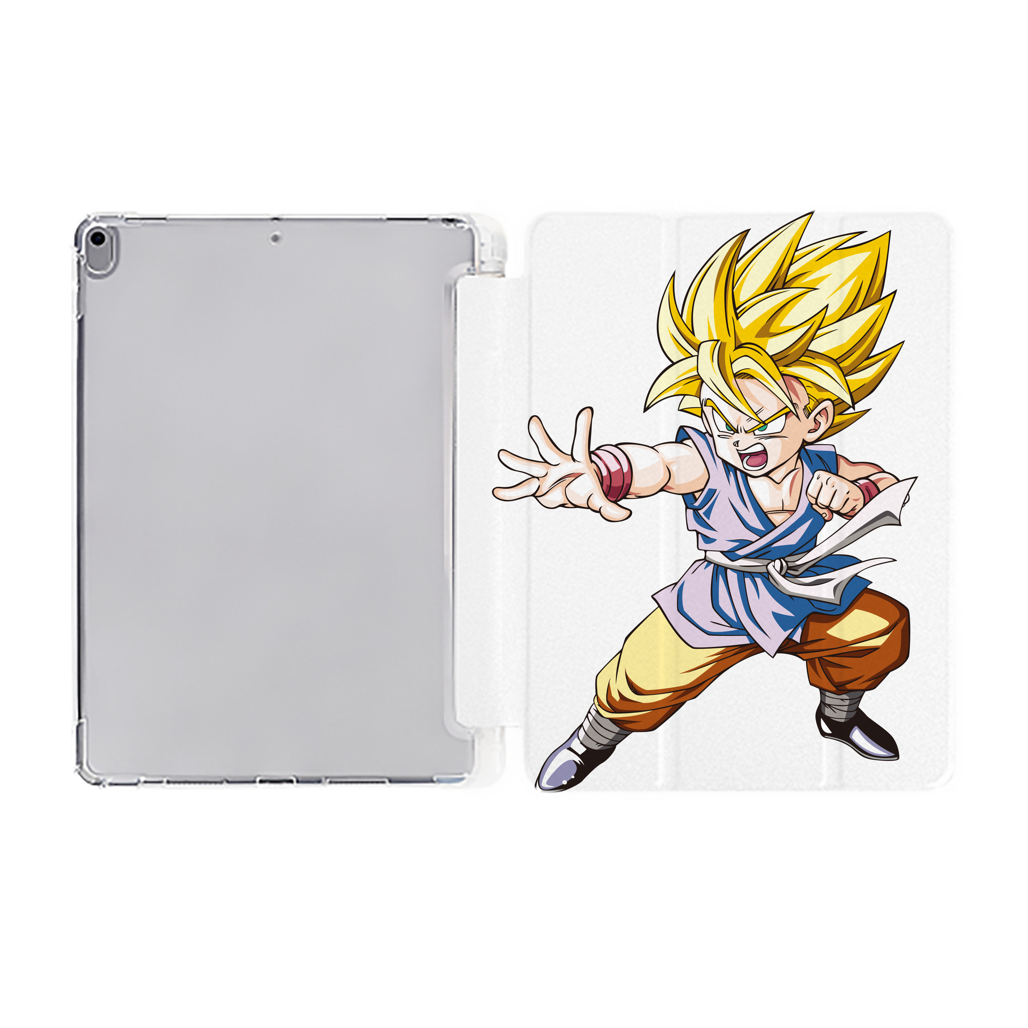 （画像用） ドラゴンボール ベジット DRAGON BALL Vegetto IPad ケース ペン収納付き 三つ折りスタンド PUレザー×シリコン 対応機種9.5/10.5/10.9インチ